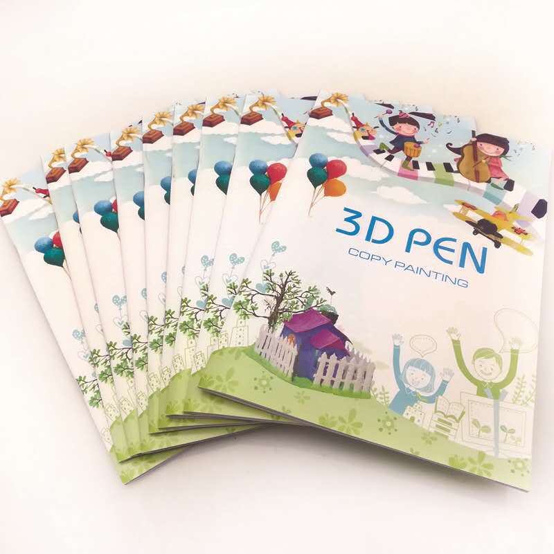 3D printing pen graffiti painting pen special Copy picture album Children's low temperature pen creative painting colorful copy drawing board