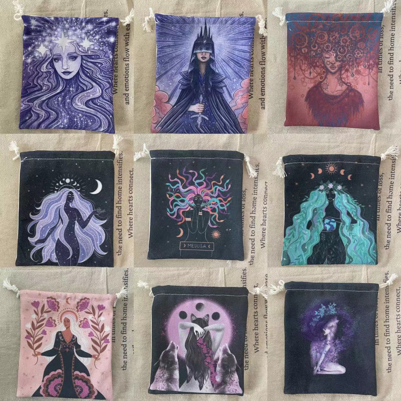 New on November 24! Cross-border supply hot sale tarot card storage bag drawstring bag jewelry storage bag