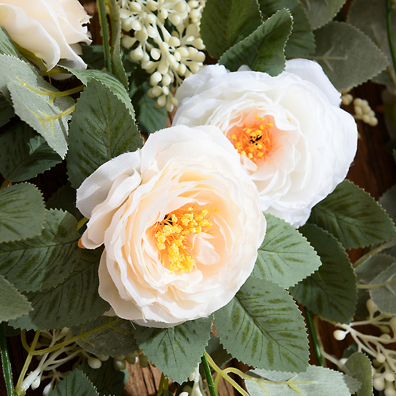 葉造花壁掛け結婚式の装飾暗号化された巻き植物つる模擬茶花つる枝|undefined