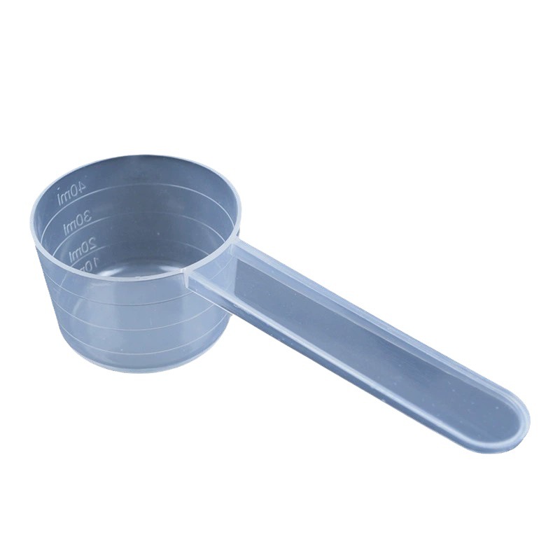 Plastic measuring spoon wholesale 20g spoon independent packaging 40ml transparent quantitative powder liquid with scale