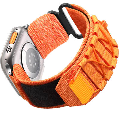 Suitable for applewatch1-8 Apple strap loop strap mountaineering nylon canvas sports Velcro strap