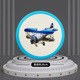 Children's Soft Frisbee [Blue Aircraft]]