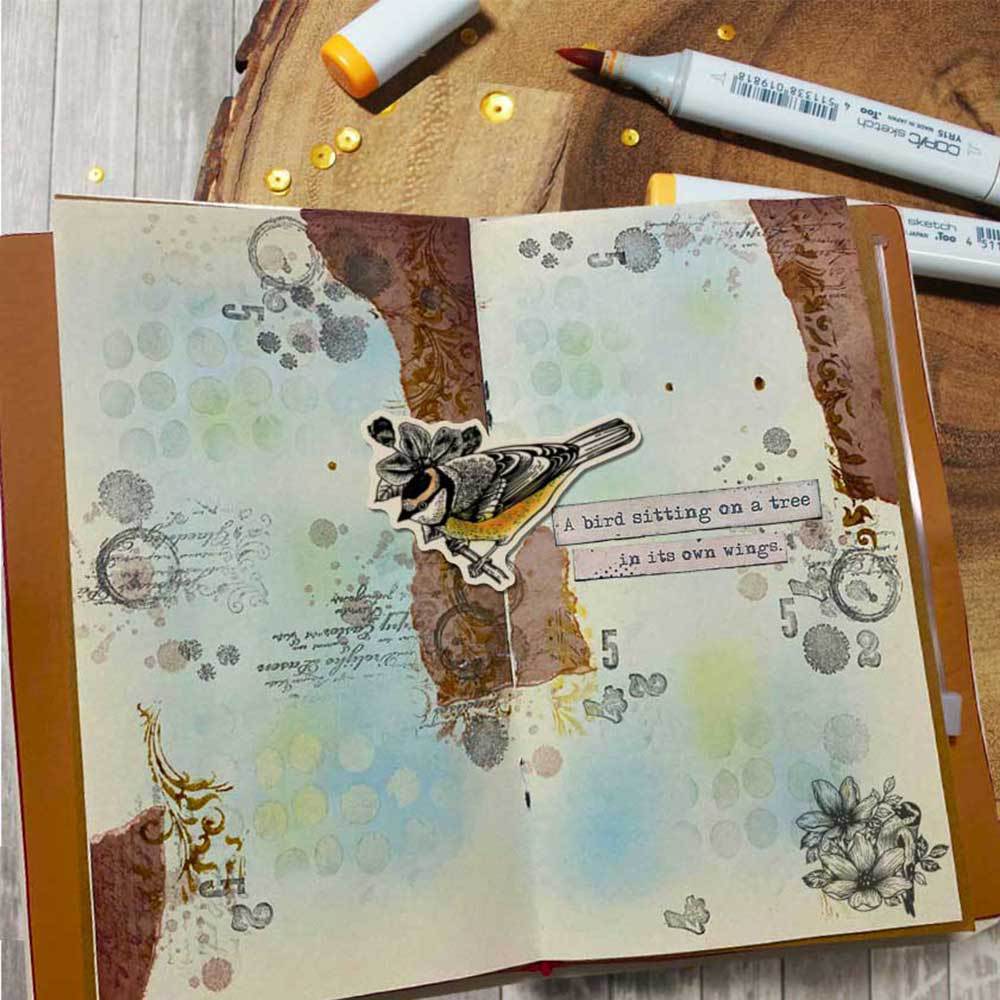 Transparent seal DIY Journal scrapbook scrapbook finished seal stamp T1917