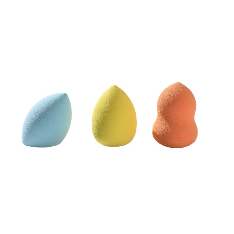 Factory direct beauty eggs wholesale independent packaging water droplets makeup Egg gourd makeup egg sponge egg set storage