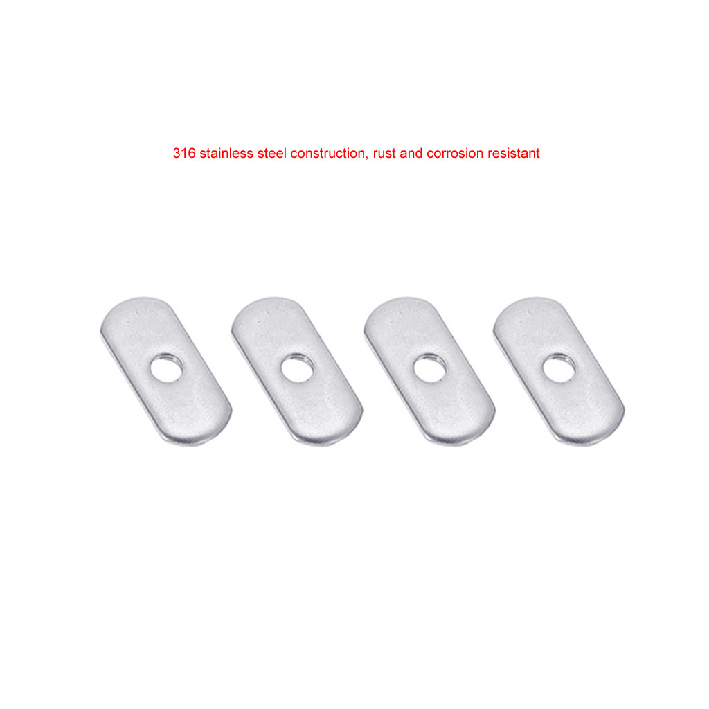 Cross Border Spot 316 Stainless Steel Slide Rail Rail Rail Nut Kayak Canoe Fishing Rod Rod Support