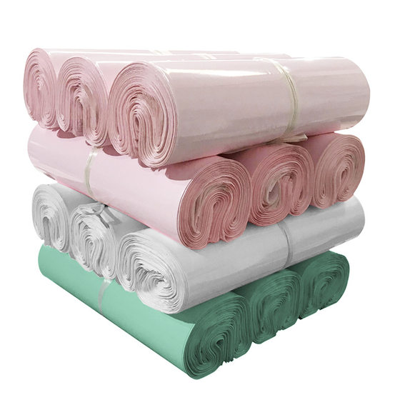Green Express Bag in stock New Material Thickened E-commerce Logistics Waterproof Packaging Bag Wholesale Green Clothing Packaging Bag