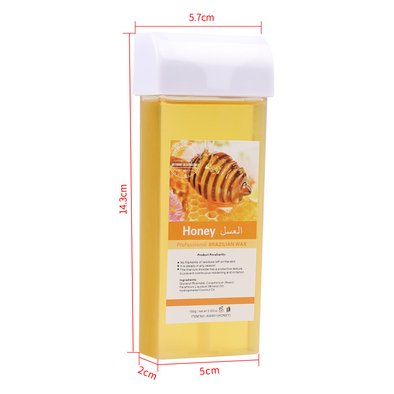 Cross-border 100g neutral Depilatory Wax strip warm wax portable beeswax handheld support wax ball wax body cleaning