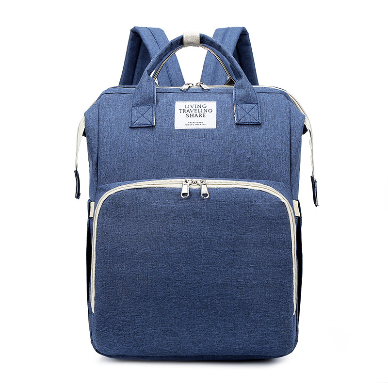 Wholesale cross-border multi-functional mommy bag with USB large capacity baby bag folding baby bag to be produced bag mother bag