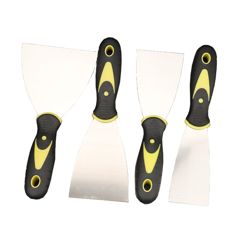 Factory wholesale Stainless Steel putty knife plastic handle batch knife putty knife mirror polishing stainless steel cleaning shovel knife