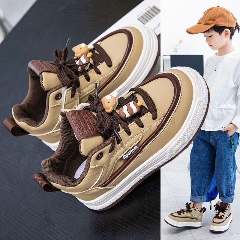 Children's sneaker 2023 Spring and Autumn new boys' casual shoes girls' fashion all-matching board shoes primary school students' soft bottom fashion