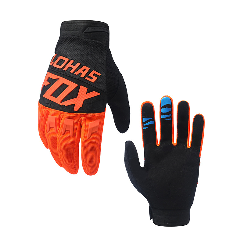 Mănuși antiderapante LOHASFOX cu ecran tactil cu 16 culori pentru sporturi în aer liber, motocross, cu degete lungi, rezistente la uzură_voghion.com