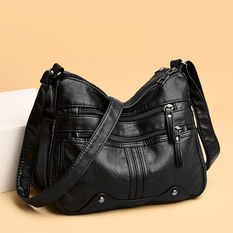 Shoulder bag, small bag for mother one shoulder, genuine leather, for middle age