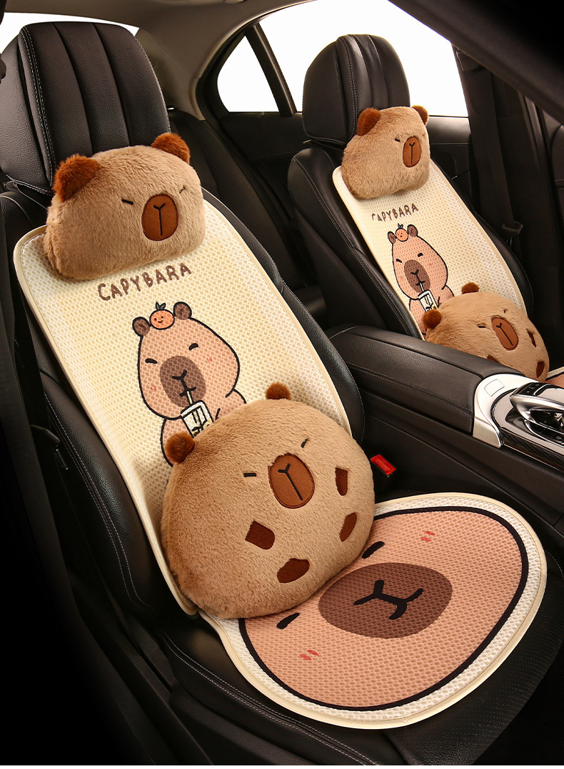 Moteriška vyriška miela animacinė „Four Seasons“ universali automobilio sėdynės pagalvėlė, tinkanti „Wuling Fruit Hongguang MINI Fruit Plus“_voghion.com