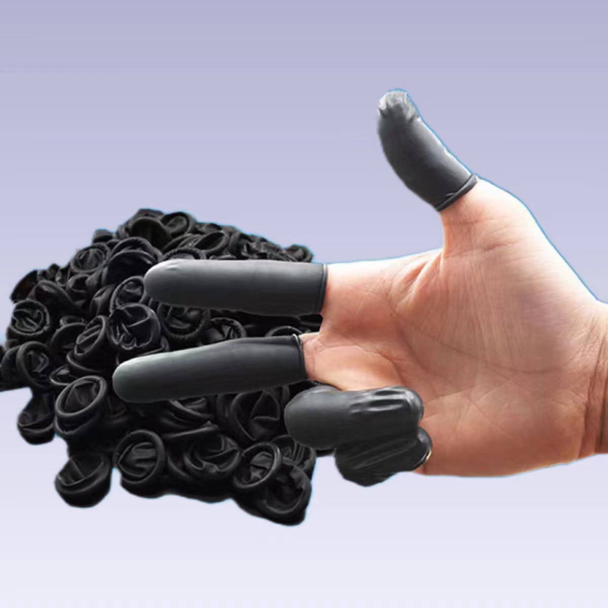 Black anti-static finger set black anti-static matte curling Finger Set spot wholesale