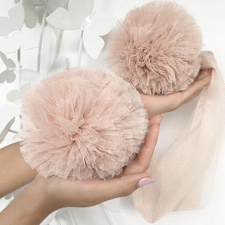 INS New Nordic Palace Mosquito Net Gauze Ball Hanging Ornaments Children's Room Decoration Accessories Round Ball Wall Decoration Hanging Ornaments