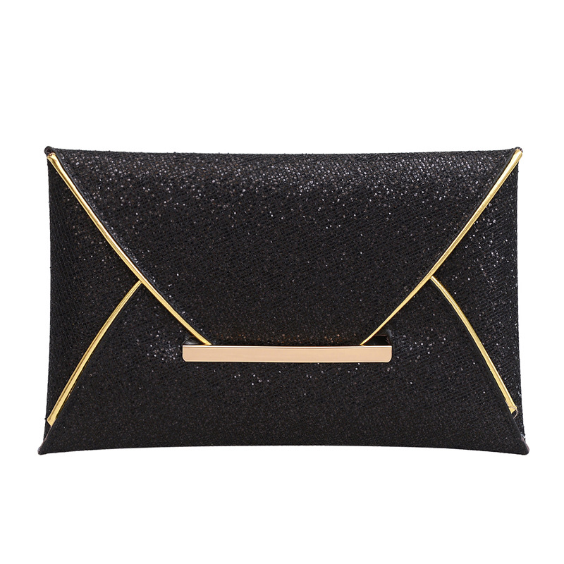 2024 spring new European and American fashion new envelope dinner bag glossy casual simple clutch fashion women's bag