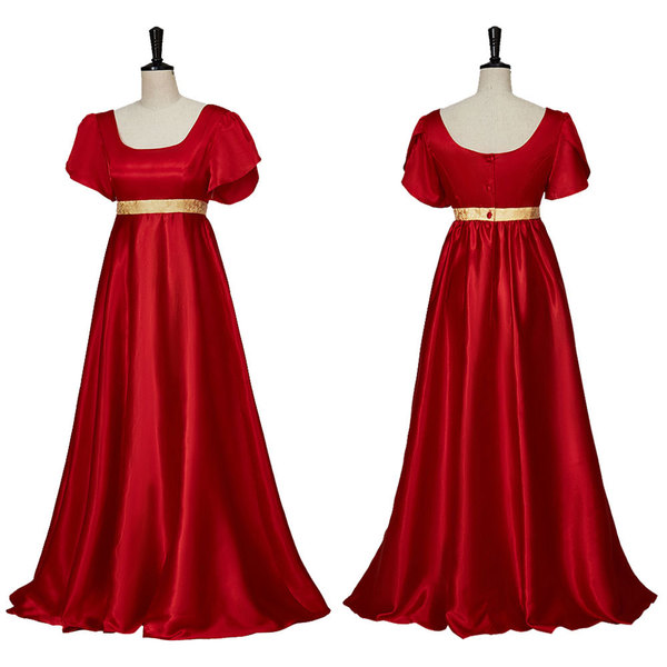 2201 (short satin) Britton big red skirt