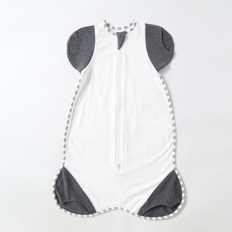 Cross-border new cotton baby swaddling surrender newborn kick-off sleeping bag cute baby swaddling wholesale