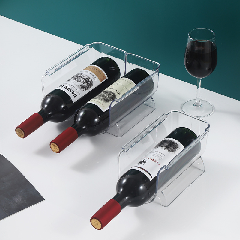 Transparent Acrylic Water Cup Holder Multi-layer Stackable Storage Rack for Water Bottle Household Desktop Heat Preservation Cup Holder Red Wine Rack
