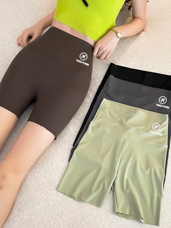 Shark Pants Women's Outer Wear Leggings Spring and Summer 2024 New Arrival Belly Lifting Hip Barbie Yoga Pants Traceless Three-point Shorts