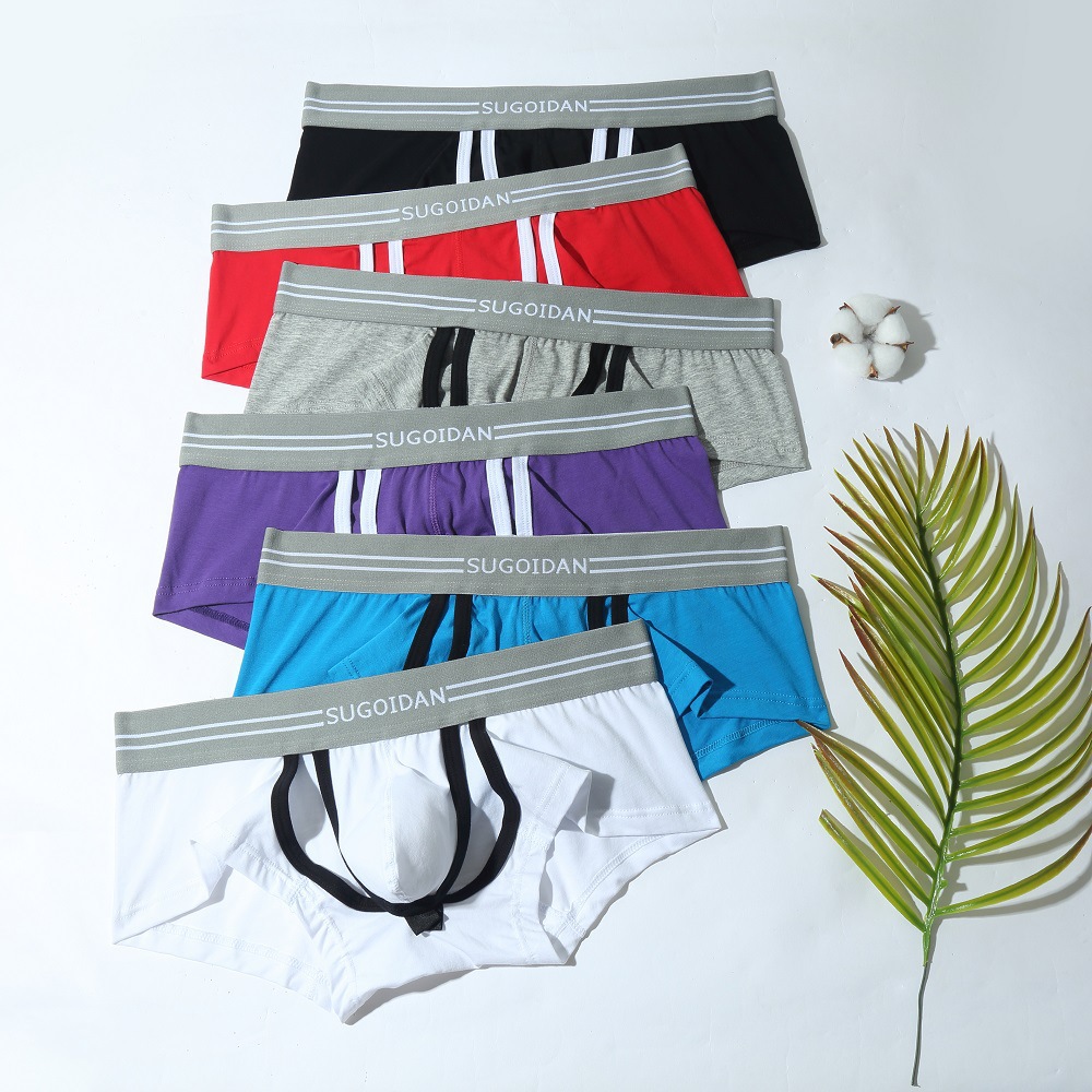 Men's underwear wholesale sexy men's boxers hollow design Foreign trade underwear AliExpress supply SG1011