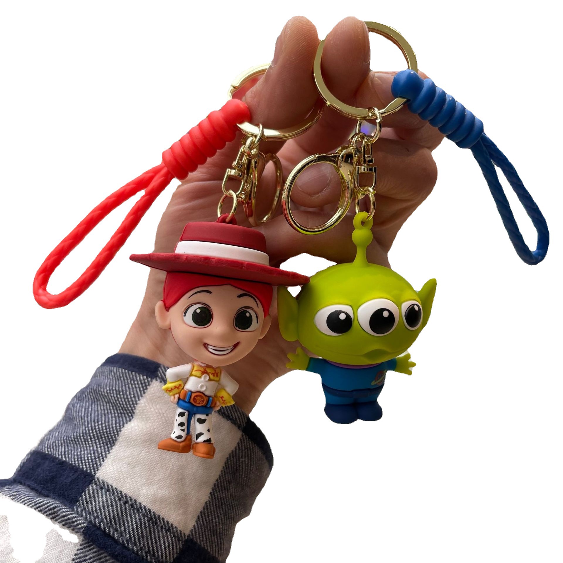 Cute Cartoon Toy Story Buss Lightyear Keychain School Bag Pendant Pendant Car Key Chain Small Gift