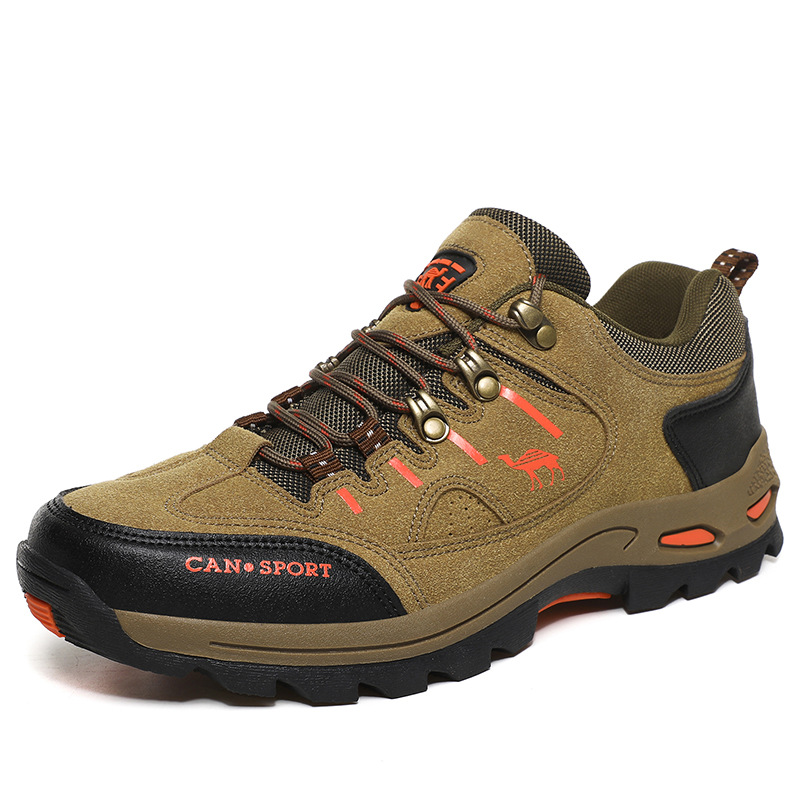 Autumn 2022 Men's Hiking Shoes Outdoor Non-slip Hiking Shoes Low-top Lace-up Mountain Camping Trail Running Shoes