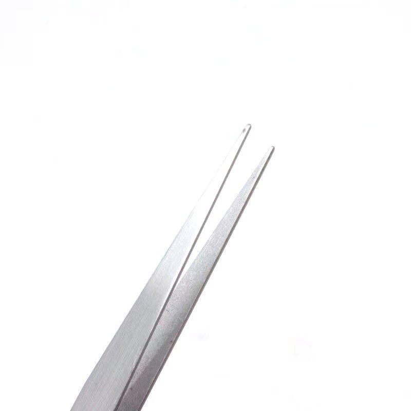 Stainless steel tweezers hand account bird's nest peach hair nail straight elbow hardware tools mobile phone repair group manufacturers supply