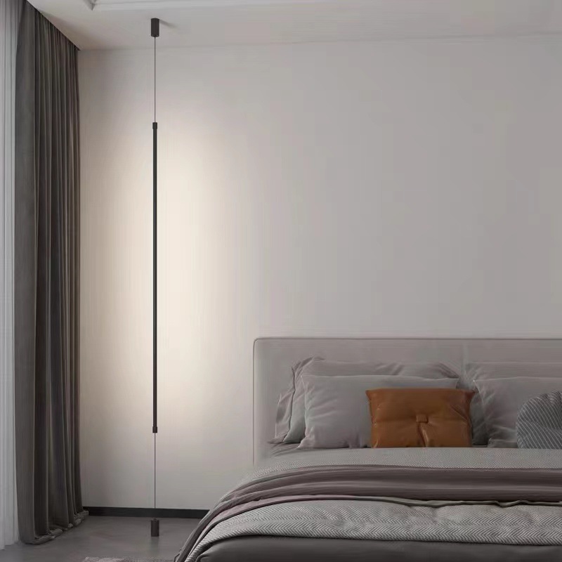 Designer bedside Chandelier Creative simple bedroom bedside chandelier corridor bar corner straight minimalist small chandelier