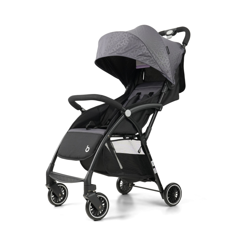 Light portable reclining folding shock absorber four-wheel trolley 0-3 years old baby stroller baby stroller