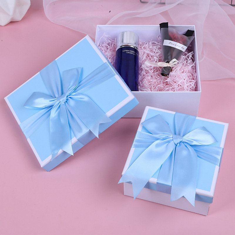 ピンクリボン誕生日ギフトボックスバレンタインデーギフトボックス結婚お土産ボックスマフラー保温カップ包装ボックス|undefined