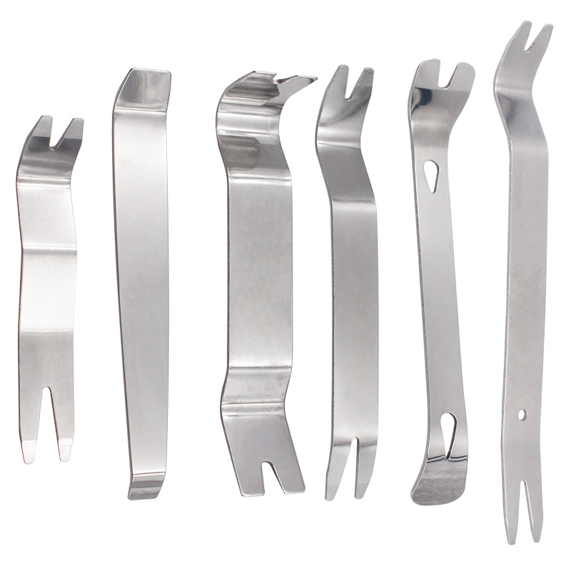 Stainless steel extended metal car crowbar car audio modification tool pry panel door panel removal rocker