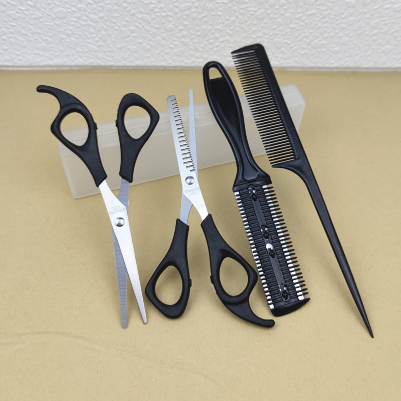 Barber Scissors Cut Bangs Artifact Self-cutting Hair Tooth Cutters Household Bangs Thinning Hair Cutting Set for Women