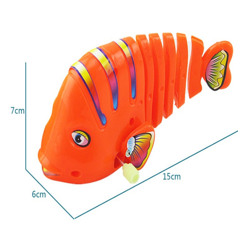 上链发条摇摆鱼 儿童小动物会跑卡通创意玩具礼品会动的鱼摆尾鱼