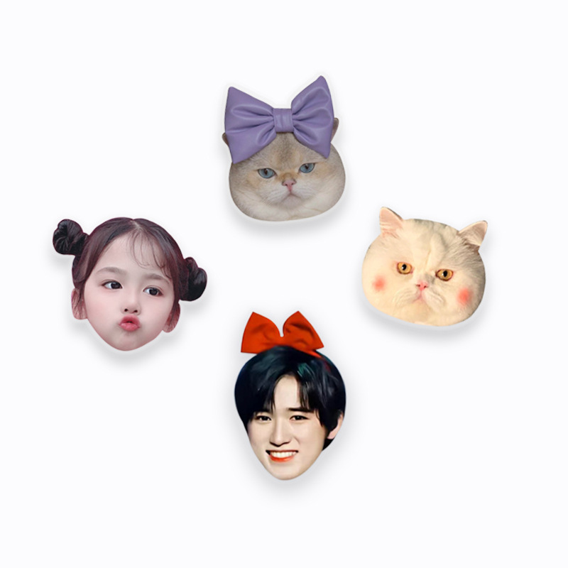 Mobile phone airbag bracket cute pet glue spot special-shaped acrylic customizable rotating diy cartoon animation telescopic