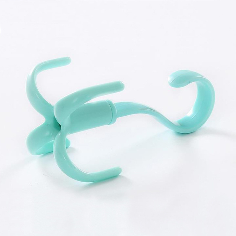 Multi-purpose Hook Rotatable Four-claw Slip Shoe Rack Tie Rack Silk Scarf Coat Rack Plastic Hanger Hanger Hook