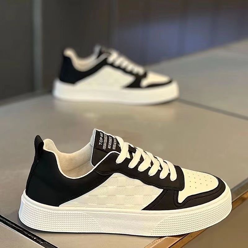 Summer Men's Shoes New Breathable White Shoes Men's Korean Style Trendy All-match Thick-soled Sports Casual Sneakers Trendy Shoes