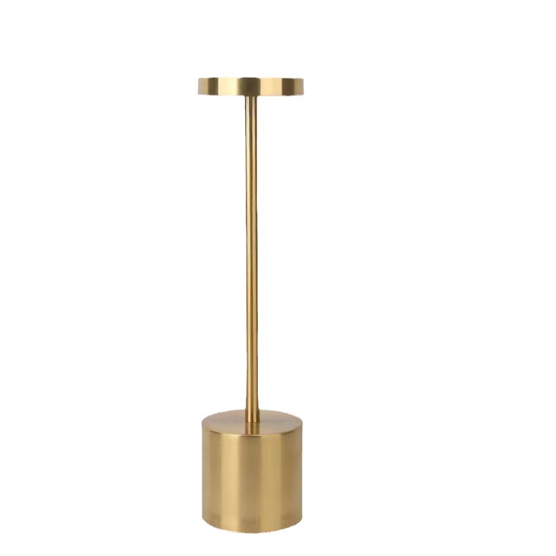 Cross-border in stock wrought iron I-shaped table lamp USB rechargeable retro dining table decoration night light touch bar table lamp