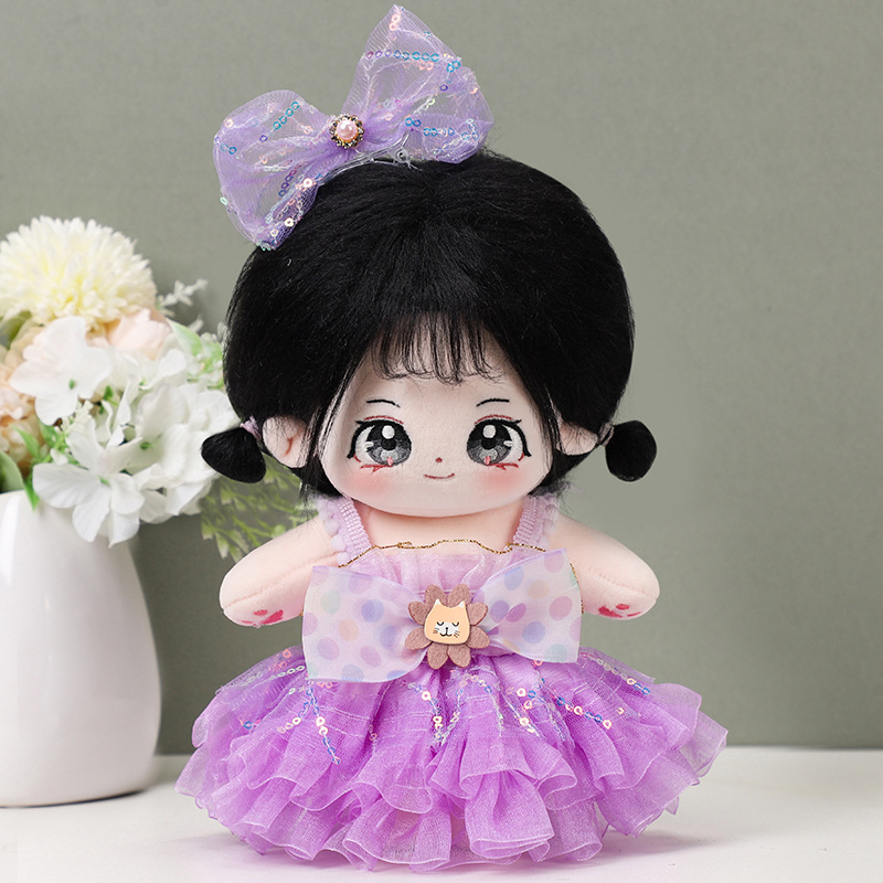 In stock 20cm cotton doll suit 20cm doll clothes Star Doll dress up wool sweater dress sub-collection