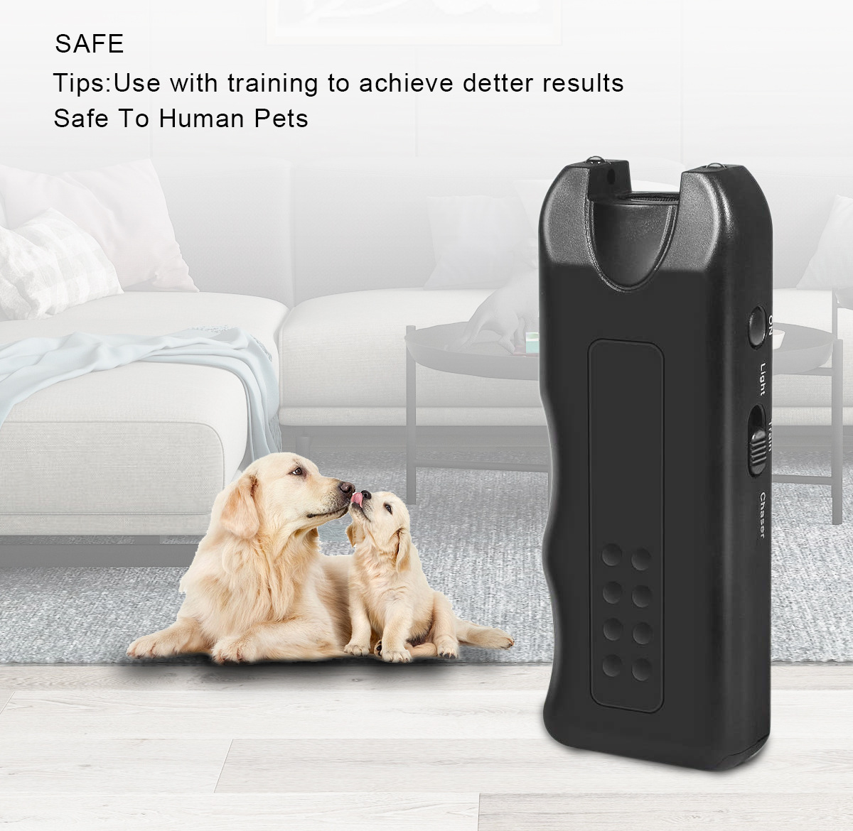 Wholesale ultrasonic dog drive new Amazon ebay foreign trade handheld bark stop luminous ultrasonic dog drive