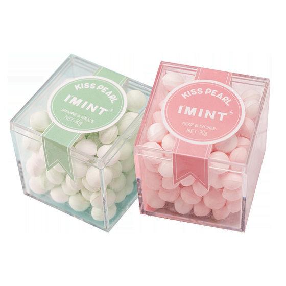 Kiss candy rose fragrance candy cool breath lasting fresh date spit gift box sugar-free mint candy