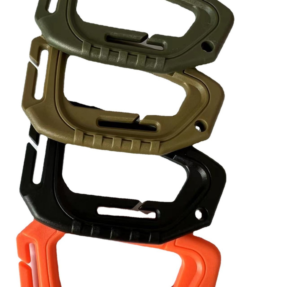 Outdoor Mountaineering Buckle Quick Hanging Buckle MOLLE Ribbon Tactical Large D Buckle Lightweight Medium Climbing Hook Buckle Spring Hook
