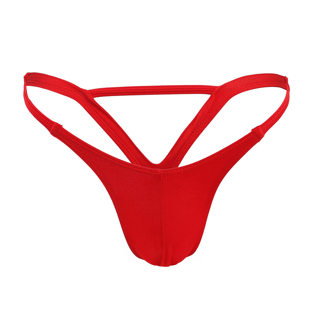 Multicolor Foreign Trade Cross-border Men's Thong Sexy Hip Double Ding Underwear Men's Low Waist Sexy GAY Men's T-pants