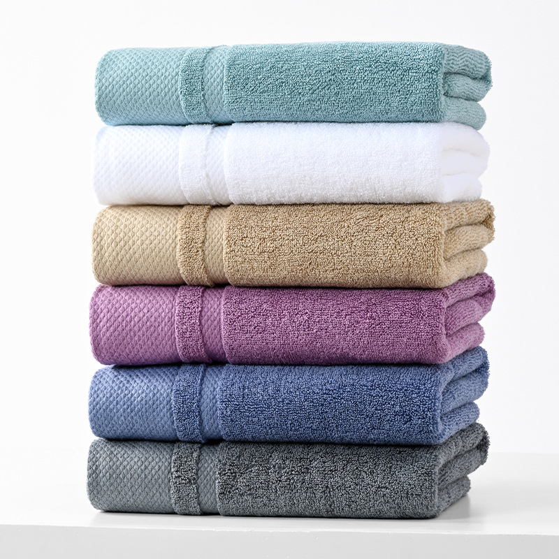 Combed long staple cotton small bath towel 50*100cm cotton children's strapless thick soft absorbent embroidery logo wholesale