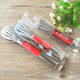 Stainless steel three-line food clip bread barbecue pancake teppanyaki clip fried steak clip Kitchen Tools Factory Direct Supply