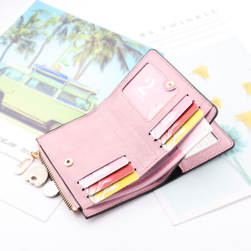 Women's Wallet Women's Short Niche Design Tri-fold Wallet Multi-card Holder Women's Tri-fold Wallet Simple Student