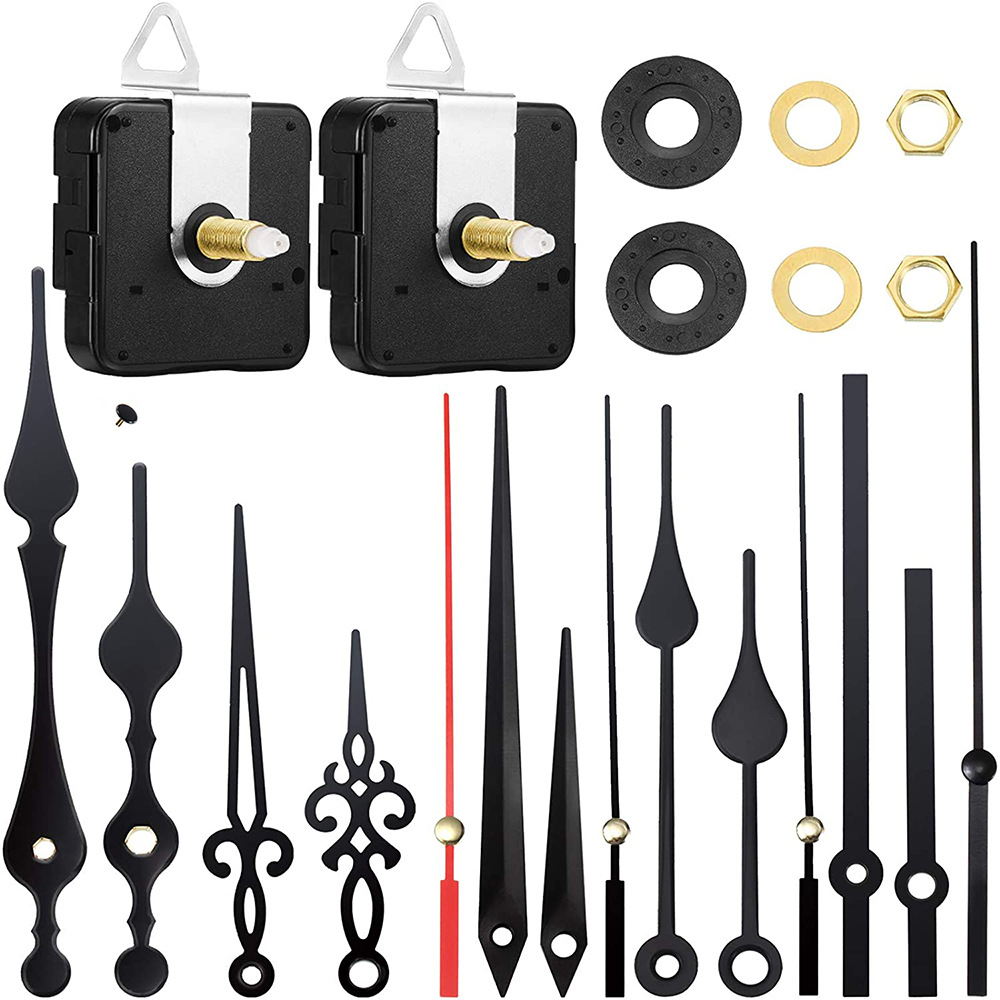 Cross-border in stock DIY clock movement 2 sets of sweep second trace mute clock movement wall clock movement 5 sets of metal hands