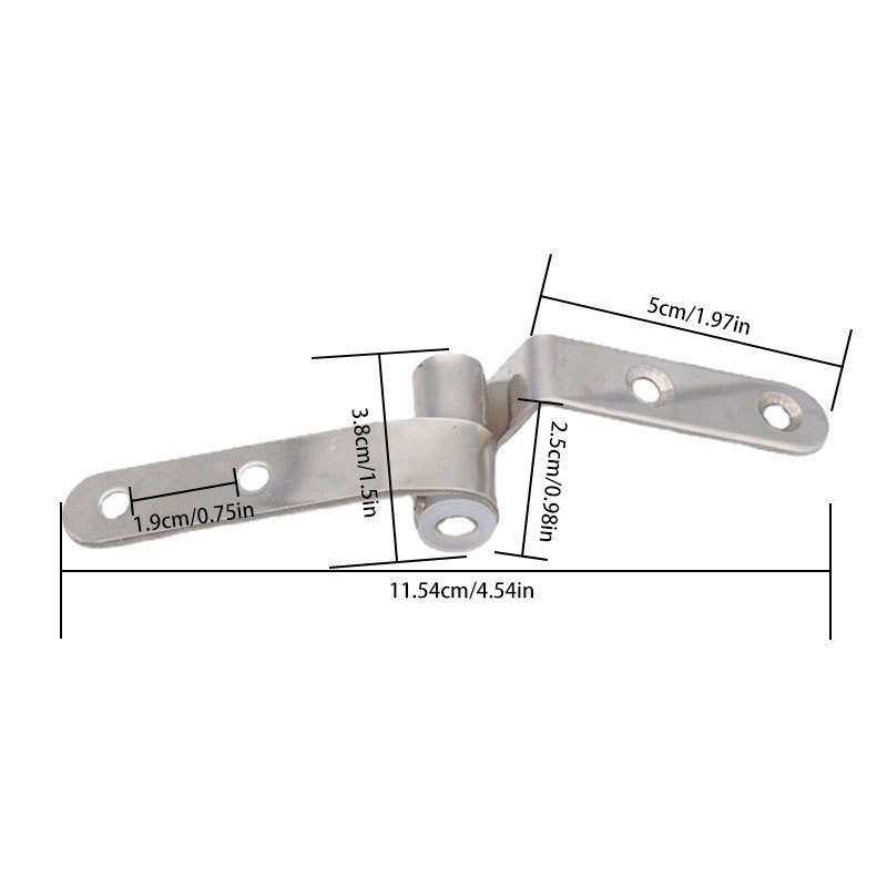 ステンレス鋼便蓋ヒンジ新しいホテルゲストハウスヘビーデューティ便座アクセサリーネジ家の装飾用|undefined
