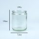 200g; transparent; glass
