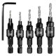 Woodworking countersunk twist drill hexagonal shank hole opener set screw cap countersunk hole drill Chamfering drilling integrated drill bit